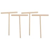 Rastapulz 4X Praktische T-Form Crepe Maker Pfannkuchen Teig Treuer Stick Haus Kueche Werkzeug Kit DIY Verwendung