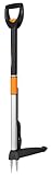 Fiskars Teleskop-Unkrautstecher, Länge 1 - 1,19 m, Rostfreie Stahl-Arme/Kunststoffgriff, Schwarz/Orange, Smart-Fit, 1020125