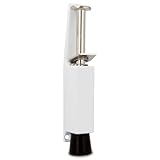 Amig- Türfeststeller zum Festhalten und Offenhalten von Türen | Zamak Vertikaldeckel | Die Tür nicht zu knallen | Maße: 165 x 30 mm | Gehweg: 45 mm | Weiss Farbe