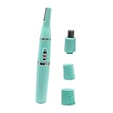 MAGICLULU Elektrischer Augenbrauentrimmer mit Ultra dünnem Edelstahl rasierkopf Schmerzfrei für Gesichtshaarentfernung Kompakt und Tragbar Geeignet für Damen und Herren Inklusive