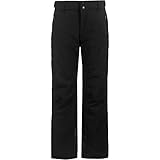 killtec Jungen Funktionshose/Skihose mit abzippbarem Latz, Schneefang und Kantenschutz - KSW 79 BYS SKI PNTS, schwarz, 140, 37310-000