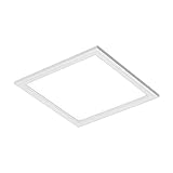 Briloner Leuchten - LED Deckenleuchte-Panel, LED-Lampe, Wohnzimmer-lampe, Deckenlampe, Deckenstrahler, 12W, quadratisch, weiß, 29.5 x 29.5 cm