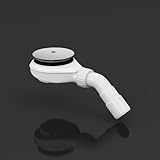 doporro Ablaufgarnitur für Duschwanne, Duschablauf für Duschtasse mit Ablaufloch von Durchmesser 90 mm, Geruchverschluss mit Haarsieb, hohe Ablaufleistung AL04