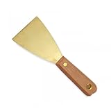 Yiustldd Messing Putty Messer, Dicker Farbschaber Mit Holzgriff, Trockenbaumesser -Schaber -Werkzeug Für Holz, Tapetenschaber,4inch