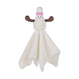 Apricot Lamb Badminton Weiche Sicherheitsdecke Schmusetuch für Babys, Plüsch Schnuffeltuch, Beruhigungstuch für Baby Jungen und Mädchen, 35x35 cm