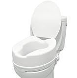 PEPE Mobility - Toilettensitzerhöhung mit Deckel 15cm, Weiß