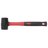 BUGUUYO Rutschfester 12oz Gummihammer mit Tpr Griff Elastischer Schonhammer für Bodenbeläge Lederhandwerk und Schmuckmontage