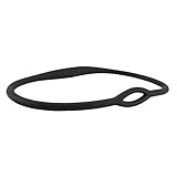 Micvtve Tauchen Silikon Atemregler Halskette Halter Flexibles MundstüCk Atemregler Halskette Ring Oktopus Halter 18Cm Schwarz