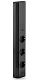 Energiesäule ST 3061/3 in SCHWARZ mit 3 Steckplätzen/Mehrfachsteckdose