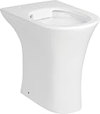 sanicomfort Stand-WC REKIA, erhöht 47 cm, Tiefspüler, spülrandlos, Abgang waagrecht, Sanitärkeramik, weiß, ohne WC-Sitz