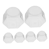 ABOOFAN 6 Stück Teiliges sechseckiges Candy Dosen aus Transparentem Kunststoff mit Deckel Wiederverwendbare Kleine Süßigkeitenbehälter für Snacks Party und Frische Aufbewahrung