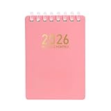 Generisch Terminplaner - Notizbuch Frühjahr 2026 - A7 Pocket Format Weicher Spiralbindung Terminplanung Für Studium Beruf Alltag