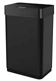 Five Stars® Mülleimer mit Sensor - 2x30 Liter - 2 Fächer - Edelstahl - Küche - Schwarz