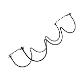 NUOBESTY Wellenförmiges Weinregal aus Metall Flaschenhalter für Unterschrankmontage Platzsparendes Weinflaschenregal für Küche Esszimmer und Weinkeller