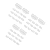 TEHAUX 60 Stck. Lampenschirm Befestigungsclips aus Kunststoff Stabile Halter für Einbauleuchten Schnelle Montage Sicherer Halt für Deckenleuchten Geeignet für Büros Schulen und Zuhause