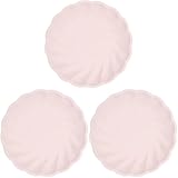 amscan - 6 Einweg-Teller rund Vert Decor, 22,9 cm, pink – Einweggeschirr aus Bambus & Zuckerrohr - Nachhaltiges Partygeschirr für Geburtstage, Grillpartys, Jubiläen (Packung mit 3)