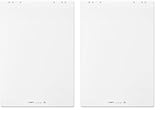 Limit Flipchart-Block, blanko, Block mit 20 Blatt, 80 g/qm Papier, 6 fach Lochung (Packung mit 2)