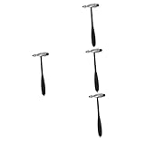 PRETYZOOM 4 Stück Multifunktions-Schlaghammer neurologische Perkussion Medizinische Ökonomie-Percussion Hammer zum Testen Reflexhammer medizinisch Diagnosegerät Rostfreier Stahl Schwarz