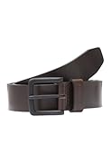 JACK & JONES Legerer Echtleder Gürtel Klassischer Leather Belt mit Löcher JACROMA