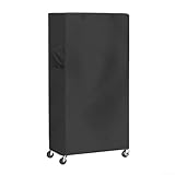 Pumixiy Wasserdichte Regalabdeckung mit Reißverschluss und Aufbewahrungstasche, 420D Oxford zum Schutz von Standregalen, für den Innen- und Außenbereich (91 x 35 x 183 cm)