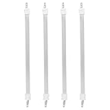 IWOWHERO 4 Stück Quarz Heizrohre 287cm Ersatz Heizelement für Elektroheizungen Schnelles Aufheizen Langlebiges Quarzmaterial Sichere Wärme für Wohn und Arbeitsbereiche