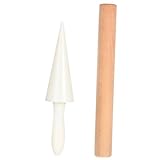 COLLBATH 1 Satz Backform Backen Waffeltütenmacher Am Stiel Waffeln Gerollt Backwerkzeug Für Bruchform Kuchenform Werkzeug Zum Herstellen Von Eistüten Indoor-eisform Eierkegelwalze Abs