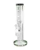 Black Leaf Zylinder Icebong 34,5 cm NS 19 grün Normschliff NS 19 (18,8 mm) 34,5 cm Zylinderbong aus stabilem Borosilikatglas