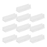 Lichtschlauch-Clips – Neon-Licht-Clips, Montage | 10 Stück klare wasserdichte LED-Glühhalterungen | selbstklebende Wandhalter für Govee und andere LED-Streifen, Innen- und Außenbereich, Küche