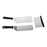 ASAKKURA 1 Set Grillspatel, Steakschaufel, Steakspatel, Tragbarer Steakspatel, Teppanyaki Utensil, Eierbratspatel, Küchenhelfer, Spatel Für Die Küche, Metallspatel, Küchenwerkzeug