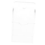 KONTONTY Transparenter Acryl Wandhalter Fernbedienungshalter mit Robuster Klebefläche Einfache Montage ohne Bohren Sicherer Aufbewahrungsorganizer für Tv und Klimaanlagen Platzsparend für