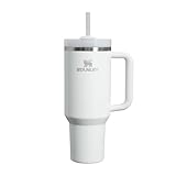 STANLEY 1913 Quencher H2.0 Flowstate Trinkflasche Mit Strohhalm 1.2L - Thermobecher Kühlt 11 Stunden - 48 Stunden Eisgekühlt - Thermosflasche BPA Frei - Edelstahl Trinkbecher - Frost