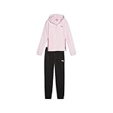 PUMA Hooded Sweat Suit TR cl G, Mädchen Trainingsanzug, Whisp Of Pink, 673586