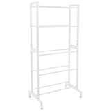 Donened - 5 Stufiges Aufbewahrungsregal für Druckerfilamentspulen, Schwerlastregal, Kellerregal, Filamentspulen Organisationsregal, 3D Drucker Filament Aufbewahrungsregal, 58 x 36 x 118 cm (Weiß)