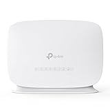 TP-Link TL-MR105 LTE Router, 4G Router unterstützt Nano SIM Karten, 4G Cat4 bis zu 150 Mbit/s, WLAN 2.4GHz 300 Mbit/s, 2 x 100 Mbps Ports, Plug & Play, bis zu 32 Geräte, Kindersicherung, Gast-Netzwer