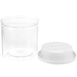 VALICLUD Katzengras Pflanzkasten Hydroponisch Erdloser Pflanztopf mit Großem Wasserspeicher Weißer Katzengrashalter für Einfache Hydrokultur zu Hause