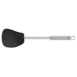 WMF Profi Plus Wok Wender Kunststoff 36,2 cm, Wok Pfannenwender, Cromargan Edelstahl teilmattiert, Kunststoffvorderteil, spülmaschinengeeignet, hitzebeständig