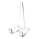 ETUCYNG Acryl-Tellerständer zum Ausstellen – Ästhetischer Tellerständer für Display, klarer, platzsparender Rahmen, Malregal für Tisch, Fotohalter, Buchschild, Karte, Bild, Schreibtisch