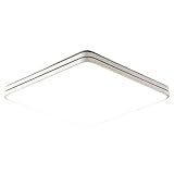 Deckenbeleuchtung Minimalistische ultradünne LED-Deckenleuchte, bündige Montage, flache Deckenbeleuchtung, Dimmvorrichtung, Innendekoration, Deckenleuchten für Wohnzimmer, Schlafzimmer (weiß, 40 cm/