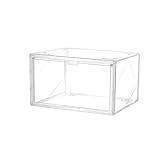 LSNNMU Brotkasten 1/2 Stück große Kunststoff-Brothalterbox, stapelbarer Brotaufbewahrungsbehälter, transparente Brotboxen for Küchenarbeitsplatte, Speisekammer-Aufbewahrung(36X23X27cm 1PCS)