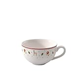 Villeroy & Boch Toy's Delight Milchkaffeetasse, 300 ml, Premium Porzellan, Weiß/Rot