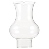 Garneck Ersatzglas Für Öllampe – Klarglas Zylinder Für Petroleumlampe - 3 cm Durchmesser - Vintage Lampenschirm Ideal Für Nostalgische Öllampen Und Hurrikan Lampen Langlebiges Material