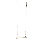 Milisten 1Stück Hängestuhl Aus Hochwertigem Kiefernholz Einfacher Hängender Stuhl Für Indoor Und Outdoor Für Garten Spielplatz Und Langlebig Für Erwachsene