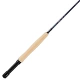 Shakespeare Cedar Canyon Carbon Fliegenrute, 4-teilige leichte Carbon Composite Blank mittel-schnelle Aktion, Edelstahl-Führungen, Eva-Schaum Griff, tragbare Fliegenrute 8ft 5/6 wt