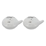 jojofuny 2 Stück Keramik Wasserpipetten für Kalligrafie und Chinesische Malerei Handbemaltes Tintenfass mit Kleinem Ausguss zur Präzisen Wasserdosierung Leicht und Tragbar