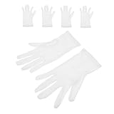 HANABASS 3Paare Weiße Professionelle Billard Schiedsrichterhandschuhe Atmungsaktiv und für Snooker Wettkämpfe Rutschfestes Design für Turniere