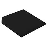 Keilkissen für Sitzhaltung – Ergonomisches Wedge Kissen für Rücken- und Nackenschmerzen, Orthopädisches Sitzkissen für Auto, Büro, Bett – Waschbar, Komfort & Unterstützung (Schwarz, L36xW36xH7cm)