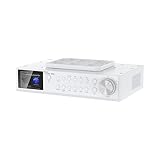 Regent Cucina 200 Küchenradio Unterbau Dab Radio mit Bluetooth FM/DAB+ Radio mit Led Leiste Küche, Farbdisplay, Küchen Timer mit 2 Alarmen, Perfektes Unterbauradio für die Küche, Farbe: Weiß