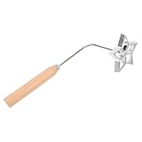 TOYANDONA Aluminiumlegierung Antihaft Öl timbale form mit Griff und Sternausstecher Langlebige Praktische Küchenfrittierform für Teig und Frittierte Speisen Zeitsparendes Back Kochzubehör