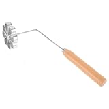 WEKADRIN Frittierform mit Holzgriff Langlebige Antihaft Timbale Form für Haushalt Küche Robust Rostfrei Geeignet für Hotels Familien Restaurants Snackbars Teiliges