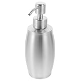 WOONEKY Edelstahl Lotionflasche 350 Ml Nachfüllbarer Pumpspender aus 304 Edelstahl Shampoo und Seifenspender für Bad Küche Bruchsicher und Vielseitig Einsetzbar